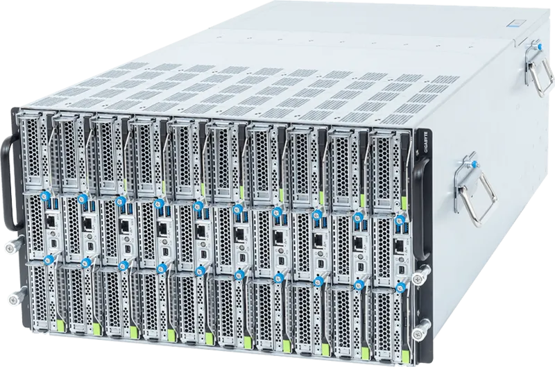 Blade Server - AMD EPYC™ 9005/9004 - 6U 10-Node DP 20-Bay E3.S Gen5 NVMe